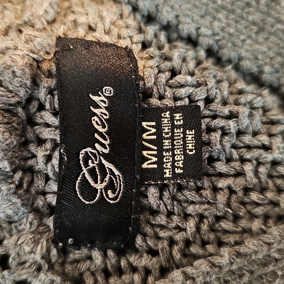 Guess Medium Gray Cable Knit Women's Sweater - Picture 6 of 8